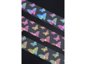 Фатин для бантиков "Живые Бабочки" ГОЛУБОЙ. 55мм